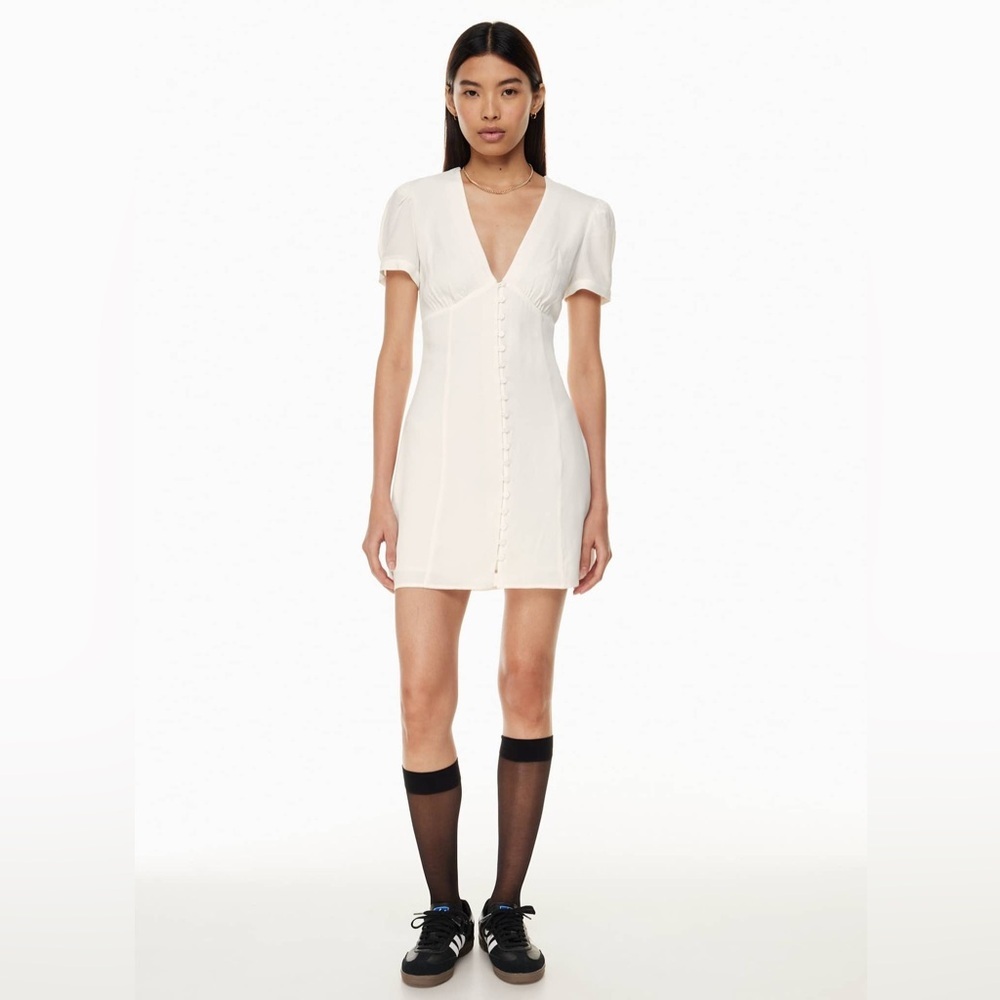 SUNDAY BEST ARITZIA Sandrine Mini Dress Light Birch White Size 12